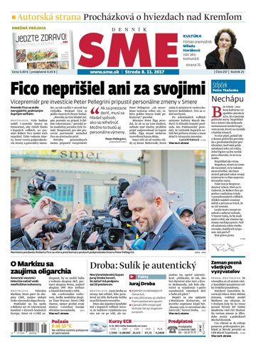 Obálka e-magazínu SME 8.11.2017