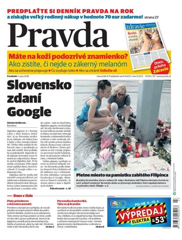 Obálka e-magazínu Pravda 4.6.2018