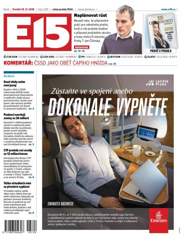 Obálka e-magazínu E15 19.11.2018