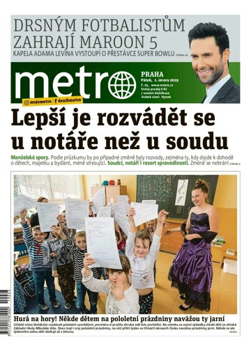 Obálka e-magazínu deník METRO 1.2.2019