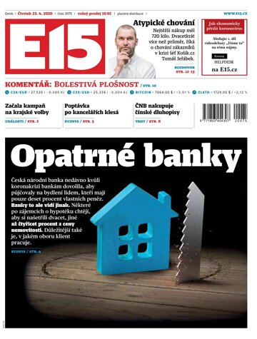 Obálka e-magazínu E15 23.4.2020