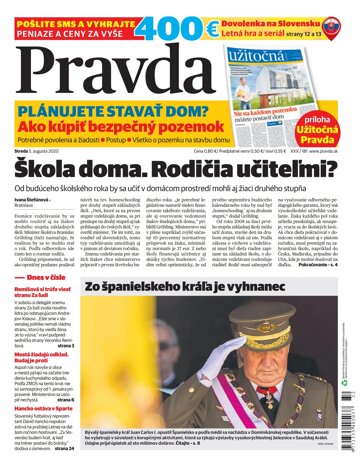 Obálka e-magazínu Pravda 5. 8. 2020