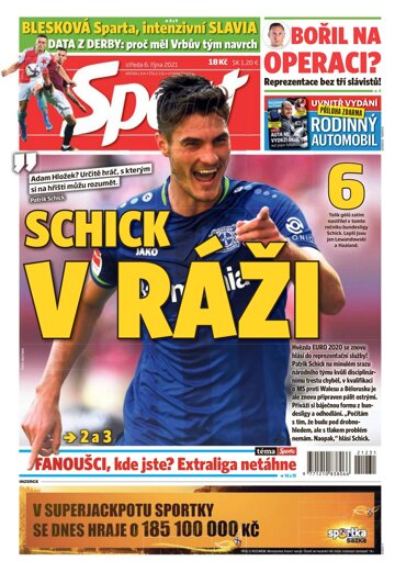 Obálka e-magazínu Sport 6.10.2021