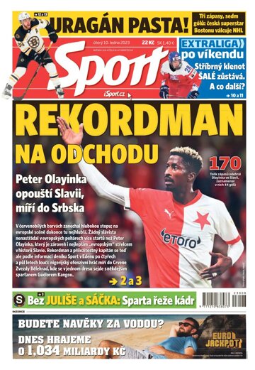 Obálka e-magazínu Sport 10.1.2023