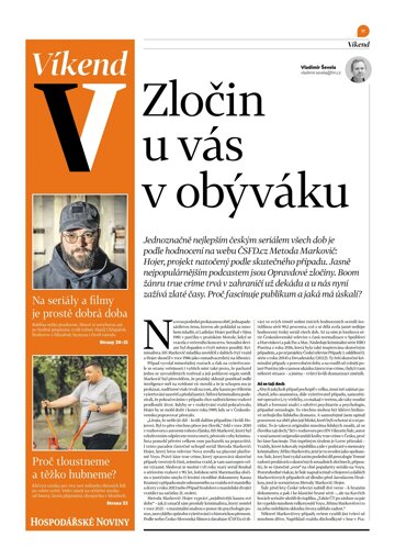 Obálka e-magazínu Hospodářské noviny - příloha Víkend 204 - 18.10.2024 Víkend