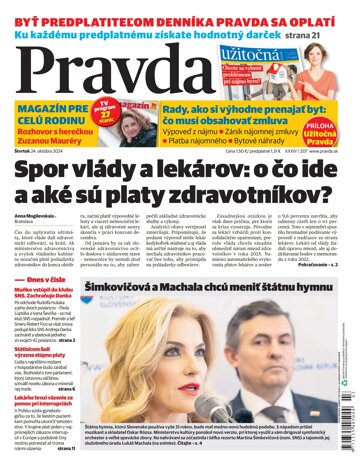 Obálka e-magazínu Pravda 24. 10. 2024