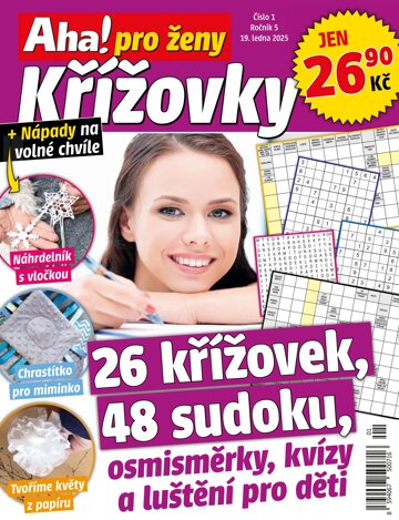 Obálka e-magazínu Aha! pro ženy křížovky 1/2025