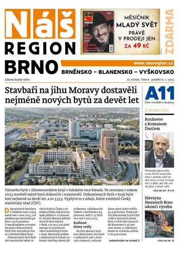 Obálka e-magazínu Náš Region - Brno 8/2025