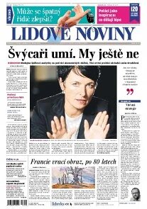 Obálka e-magazínu Lidové noviny 12.10.2013