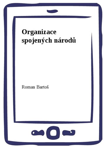 Obálka knihy Organizace spojených národů