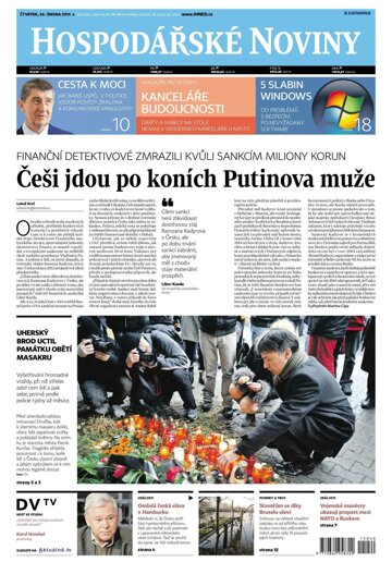 Obálka e-magazínu Hospodářské noviny 040 - 26.2.2015