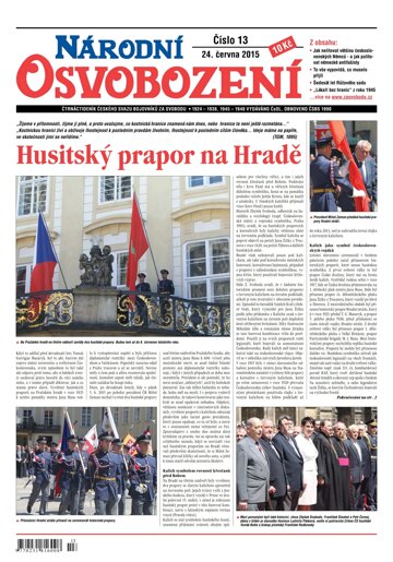 Obálka e-magazínu Národní Osvobození 13/2015