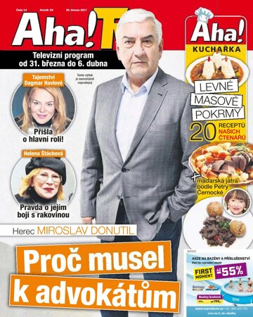 Obálka e-magazínu AHA! Tv - 30.3.2017