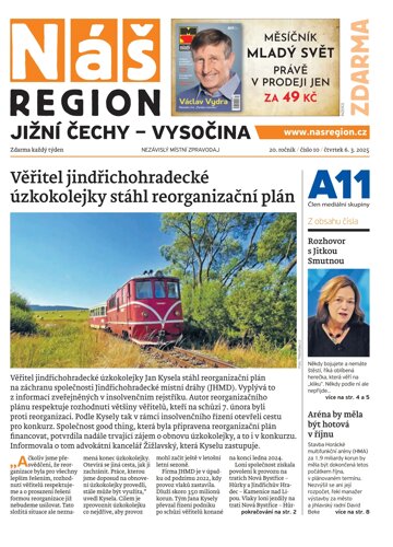 Obálka e-magazínu Náš Region - Jižní Čechy 10/2025