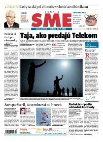 Obálka e-magazínu SME 15.2.2014