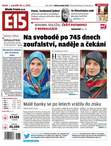 Obálka e-magazínu E15 30.3.2015