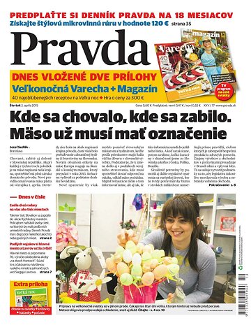 Obálka e-magazínu Pravda 2.4.2015