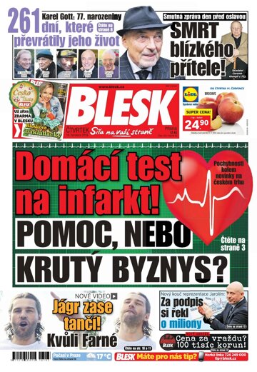 Obálka e-magazínu Blesk 14.7.2016