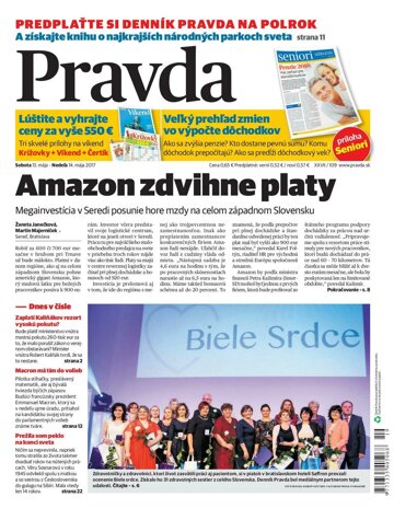 Obálka e-magazínu Pravda 13. 5. 2017