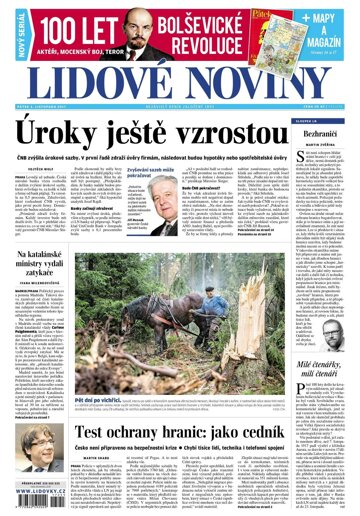 Obálka e-magazínu Lidové noviny 3.11.2017