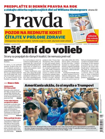 Obálka e-magazínu Pravda 5.11.2018