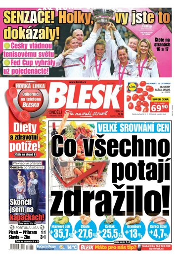 Obálka e-magazínu Blesk 12.11.2018