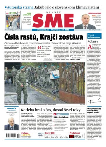 Obálka e-magazínu SME 13.10.2020