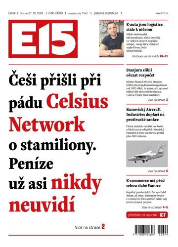 Obálka e-magazínu E15 27.10.2022