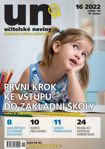 Obálka e-magazínu Učitelské noviny 16/2022