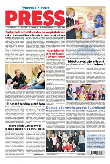 Obálka e-magazínu Lounský press 15/2015