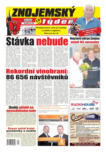 Obálka e-magazínu Znojemský týden 39/2016