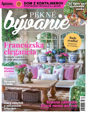 Obálka e-magazínu Pekné bývanie 8/2023