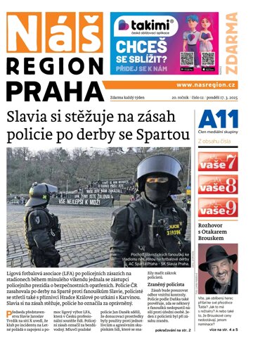 Obálka e-magazínu Náš Region - Praha 12/2025