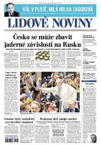 Obálka e-magazínu Lidové noviny 23.6.2014