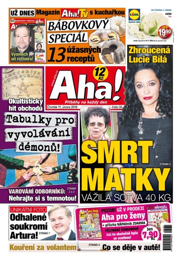 Obálka e-magazínu AHA! 11.2.2016