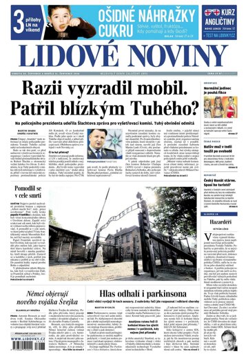 Obálka e-magazínu Lidové noviny 30.7.2016