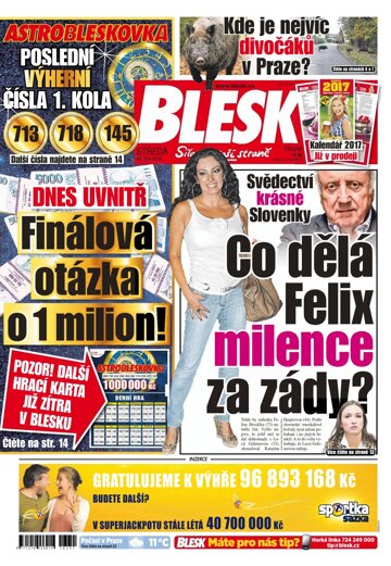 Obálka e-magazínu Blesk 26.10.2016