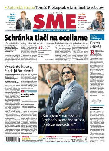 Obálka e-magazínu SME 18.4.2017