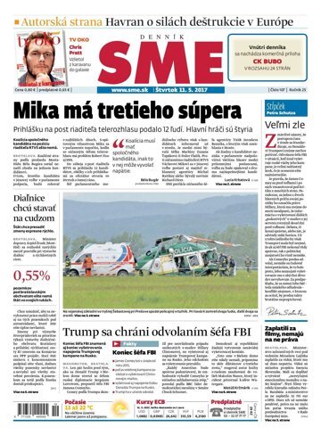 Obálka e-magazínu SME 11.5.2017