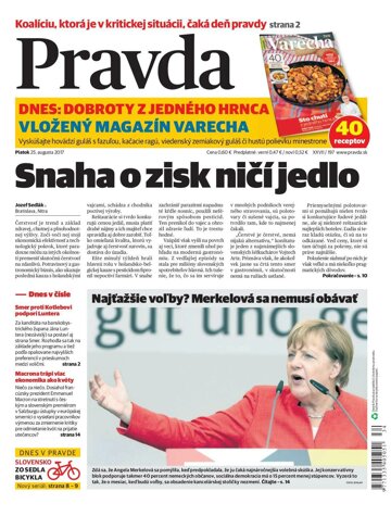 Obálka e-magazínu Pravda 25. 8. 2017