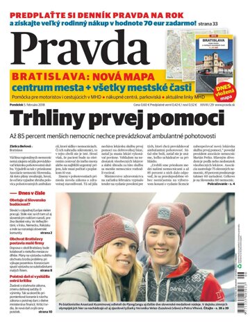 Obálka e-magazínu Pravda 5. 2. 2018