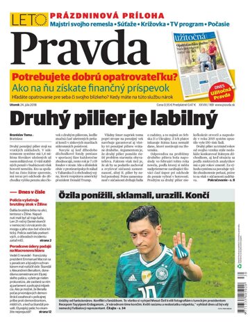 Obálka e-magazínu Pravda 24.7.2018