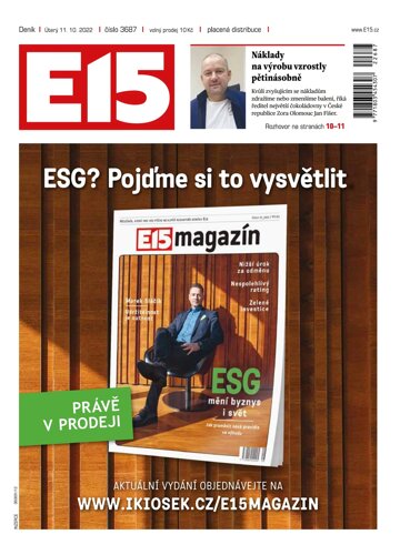 Obálka e-magazínu E15 11.10.2022