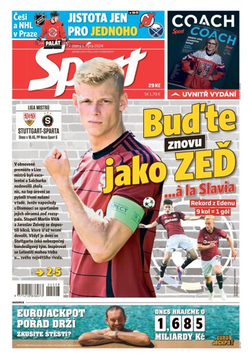 Obálka e-magazínu Sport 1.10.2024