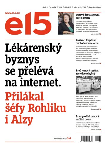 Obálka e-magazínu E15 24.10.2024