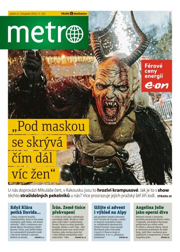 Obálka e-magazínu deník METRO 22.11.2024