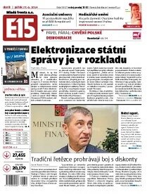 Obálka e-magazínu E15 27.6.2014