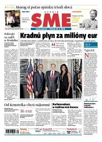 Obálka e-magazínu SME 26.9.2014