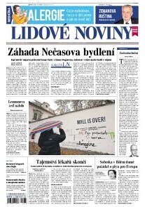 Obálka e-magazínu Lidové noviny 19.11.2014