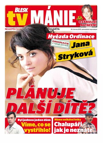 Obálka e-magazínu Blesk Tv manie 20.6.2015